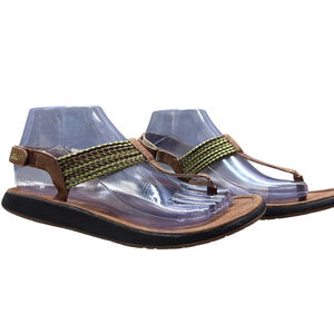 Jambu Brown and Green Women's Sandals